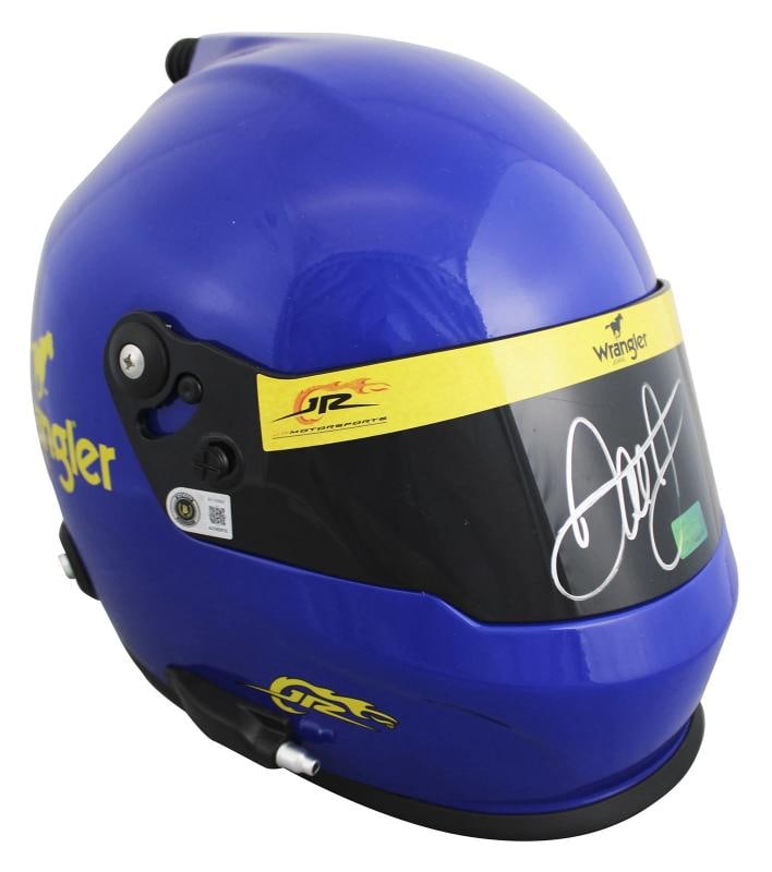 NASCAR Dale Earnhardt Jr. Authentic Signed Wrangler F/S Rep Helmet (Beckett) (1 of 6)
