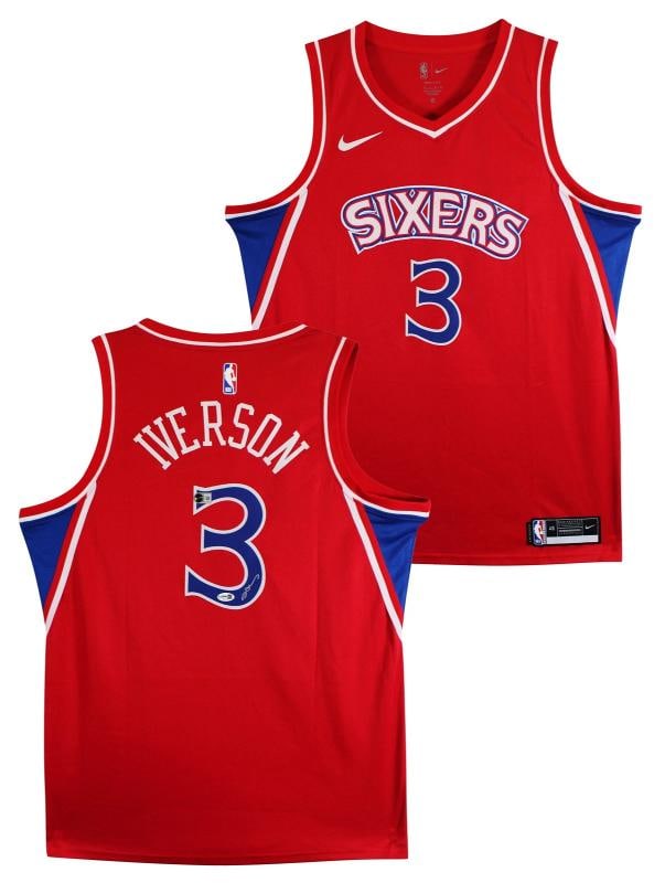 76ers Allen Iverson Signed Nike Jordan Swingman Jersey Beckett: Player: Allen Iverson,Product: Jersey,Original/Reprint: Original,Autograph Authentication: Beckett,Team: Philadelphia 76ers,PRODUCT_COA: Beckett,PRODUCT_SIGNED_BY_NAME: Allen Iverson,PRODUCT_SIGNED_BY