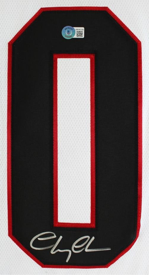 Chevy Chase Christmas Vacation Signed White Fanatics Jersey BAS Witnessed - 2