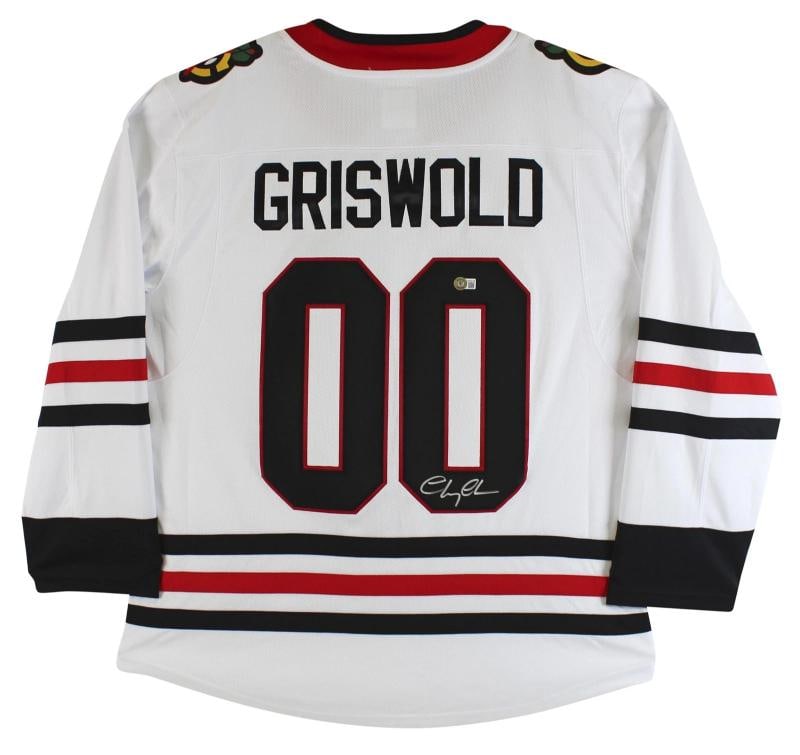 Chevy Chase Christmas Vacation Signed White Fanatics Jersey BAS Witnessed - 6