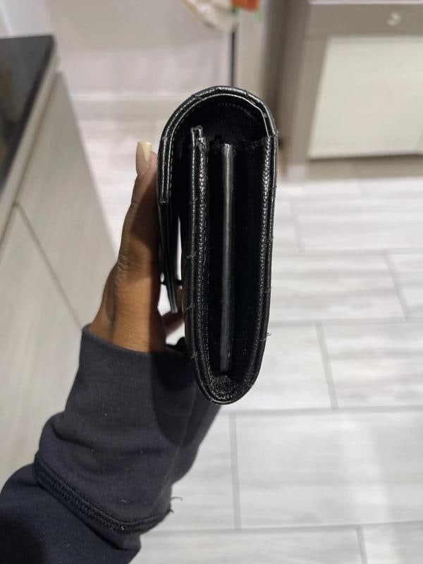 YSL Saint Laurent Monogram Large Flap Wallet in Grained Leather - 17