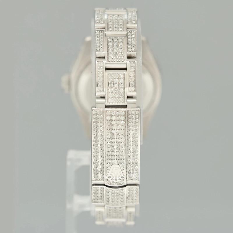 PAPERS DIAMOND SAPPHIRE Rolex Oyster Perpetual 26mm Diamond Dial 176200 Watch - 5