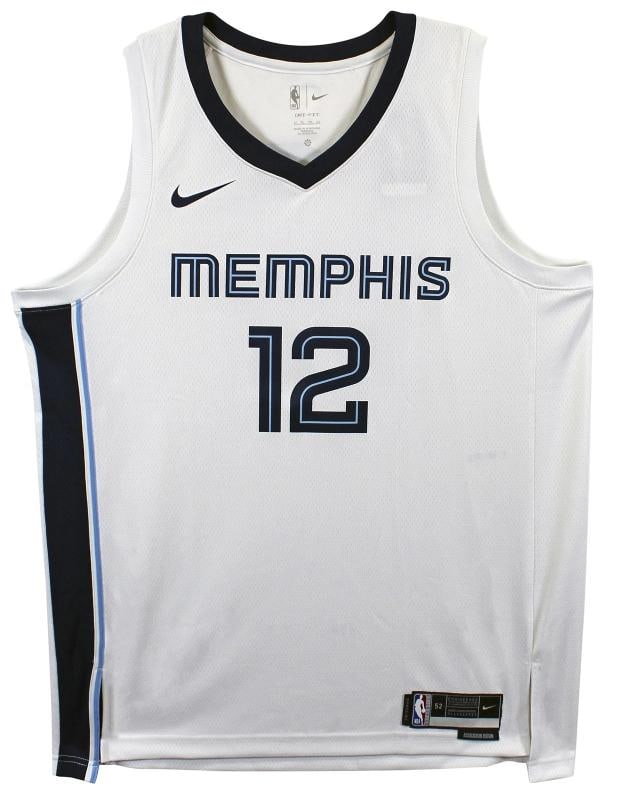 Ja Morant Signed White Nike Swingman Jersey (Beckett) - 5