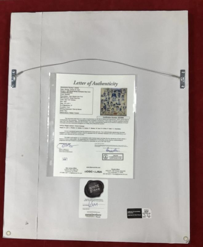 1978 WSC Yankees Team Signed Framed Burger King Poster w/27 Signatures Including Reggie Jackson &... - 10