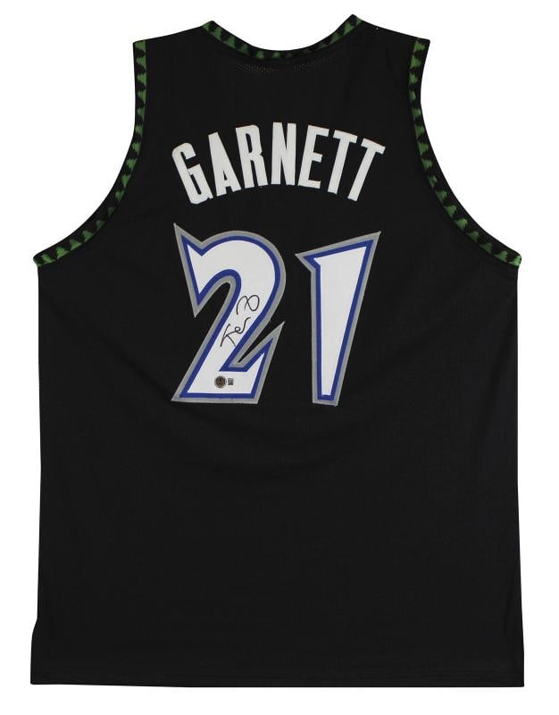 Kevin Garnett Authentic Signed Black Pro Style Jersey (Beckett) (1 of 3)
