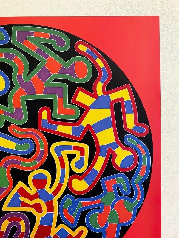 KEITH HARING ESTATE RARE 1999 LITHOGRAPH PRINT POP ART POSTER MONKEY PUZZLE 1988 - 6