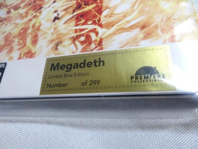 Megadeth: Dave Mustaine, James LoMenzo, Dirk Verbeuren and Teemu Mantysaari Signed Album Cover (J... - 3
