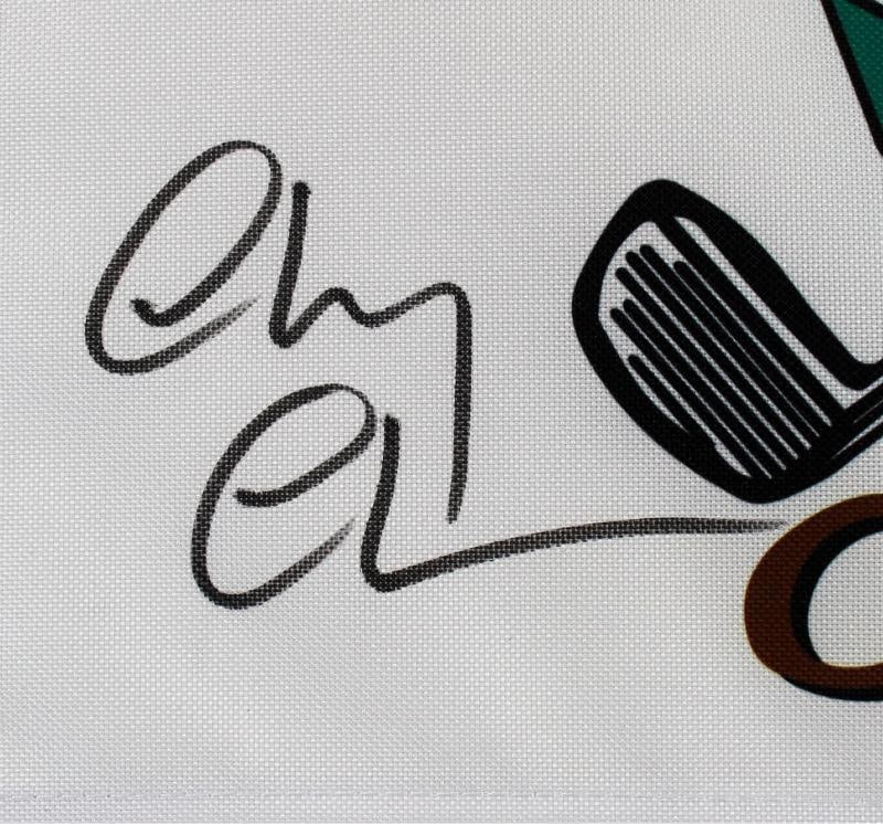 Caddyshack (3) Chase, Morgan & O'Keefe Signed Bushwood Flag (Beckett) - 2