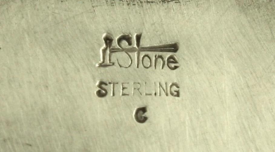 Antique 1920s Arthur Stone Hand Wrought Sterling Silver Serving Bowl 7 1/2" - 5
