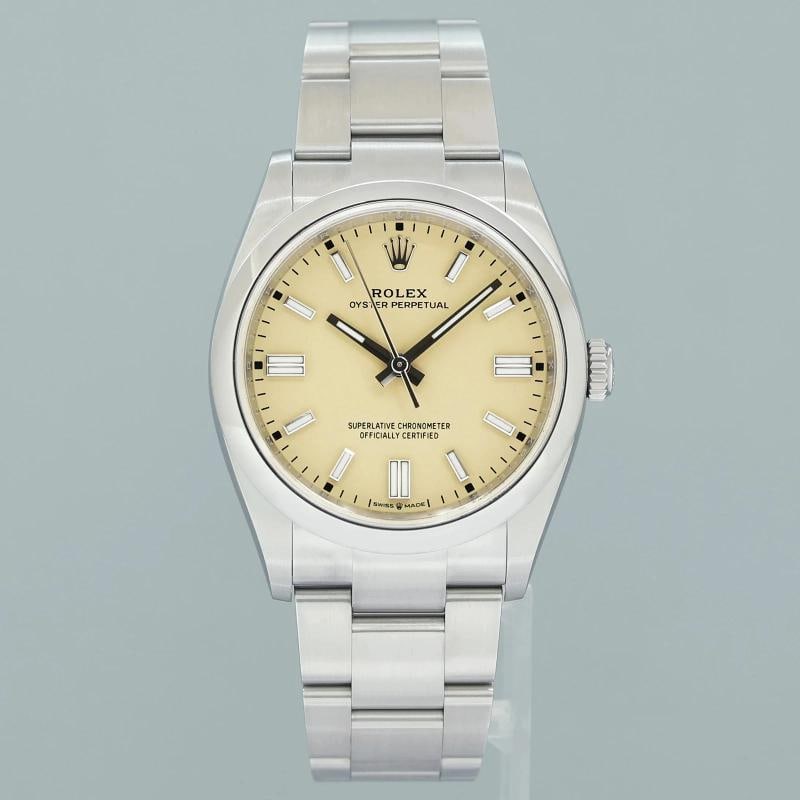 2026 NEW PAPERS Rolex Oyster 126000 Perpetual 36mm Beige Watch Box - 3