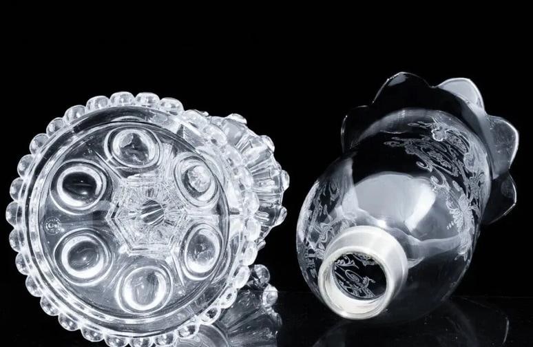 Baccarat Crystal Large Mƒ©daillon Candle Holders With Hurricanes Set Of Two - 14