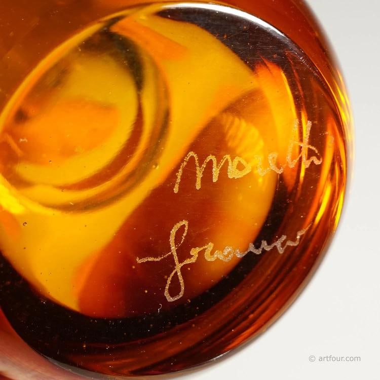 Vintage Murano Art Glass Vase by Franco Moretti ca. 1970s - 8