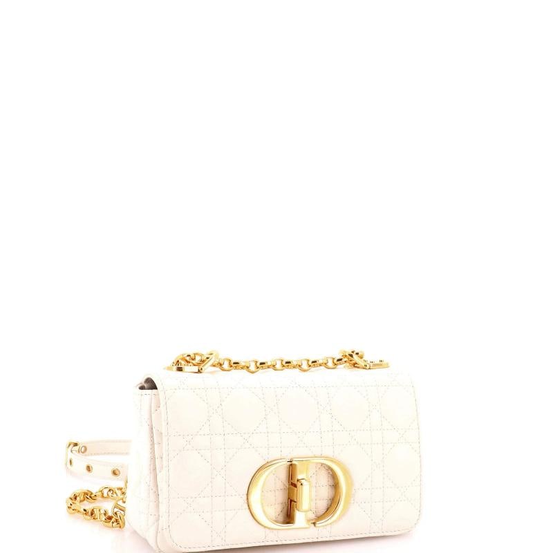 Christian Dior Caro Bag Cannage Quilt Calfskin Small - 2