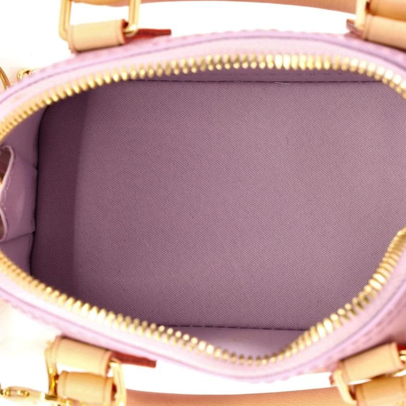 Louis Vuitton Alma Charm Chain Handbag Monogram Vernis Nano - 5