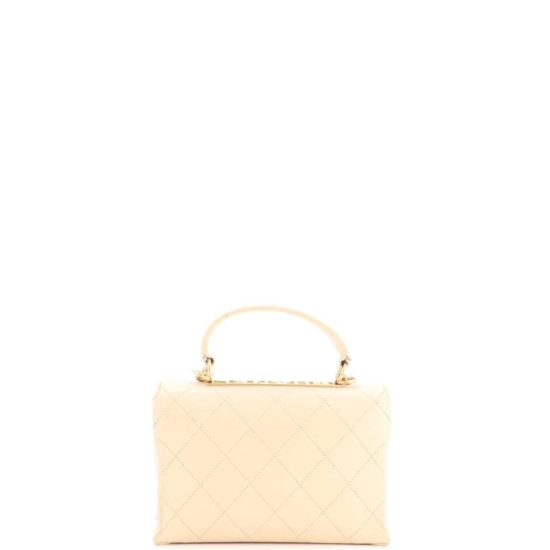 Chanel Trendy Spirit Top Handle Bag Quilted Lambskin Small - 4