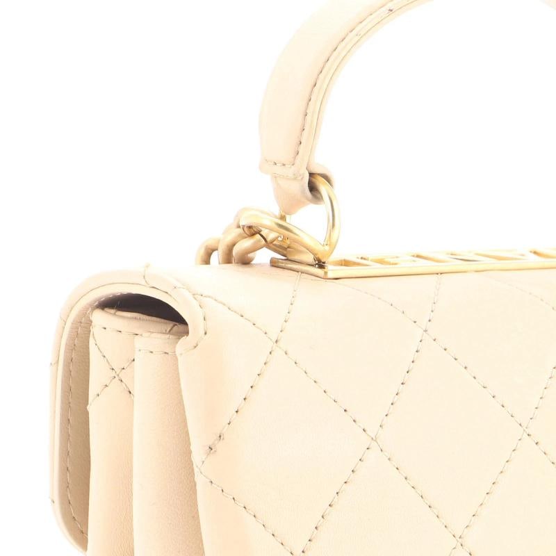 Chanel Trendy Spirit Top Handle Bag Quilted Lambskin Small - 7