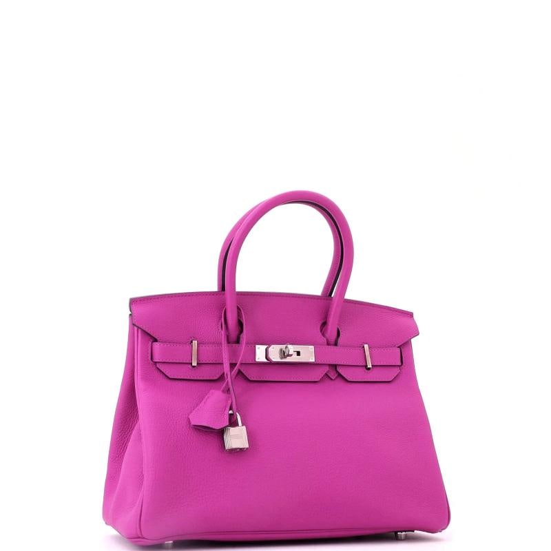 Hermes Birkin Handbag Pink Togo with Palladium Hardware 30 - 2