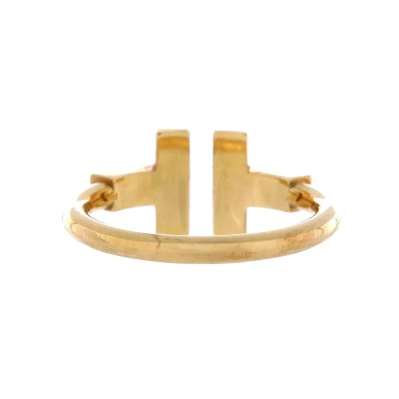 Tiffany & Co. T Wire Ring 18K Yellow Gold with Turquoise - 3