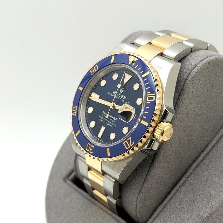 2025 Rolex Submariner Bluesy 126613LB 41mm 18k Yellow Gold Steel Box Paper - 6