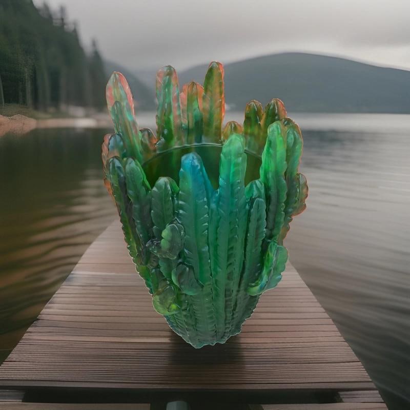 daum france crystal vase - 2