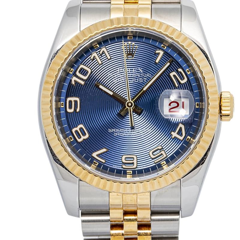 Rolex Datejust 116233 Jubilee 18K YG Two Tone Blue Dial Automatic 36mm - 2