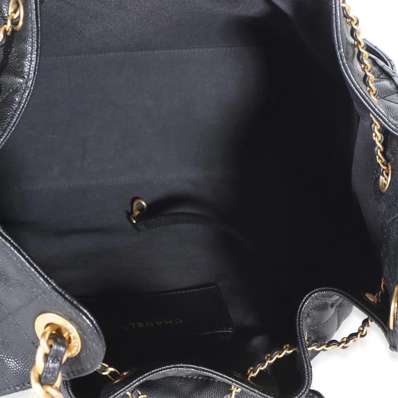 Chanel Black Quilted Caviar Medium Chanel 25 Hobo - 5