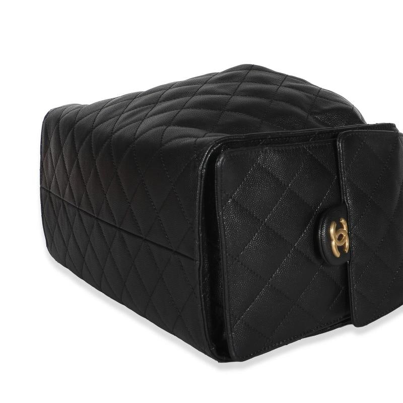 Chanel Black Quilted Caviar Medium Chanel 25 Hobo - 6