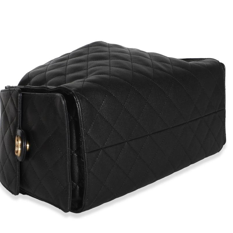 Chanel Black Quilted Caviar Medium Chanel 25 Hobo - 7