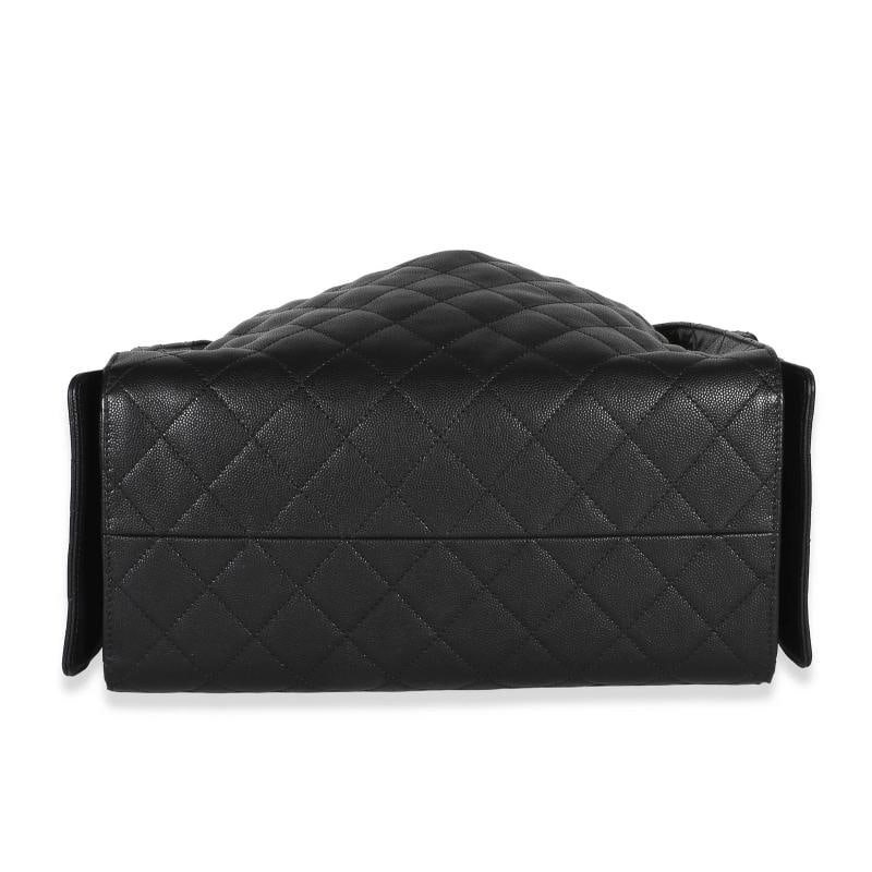 Chanel Black Quilted Caviar Medium Chanel 25 Hobo - 8