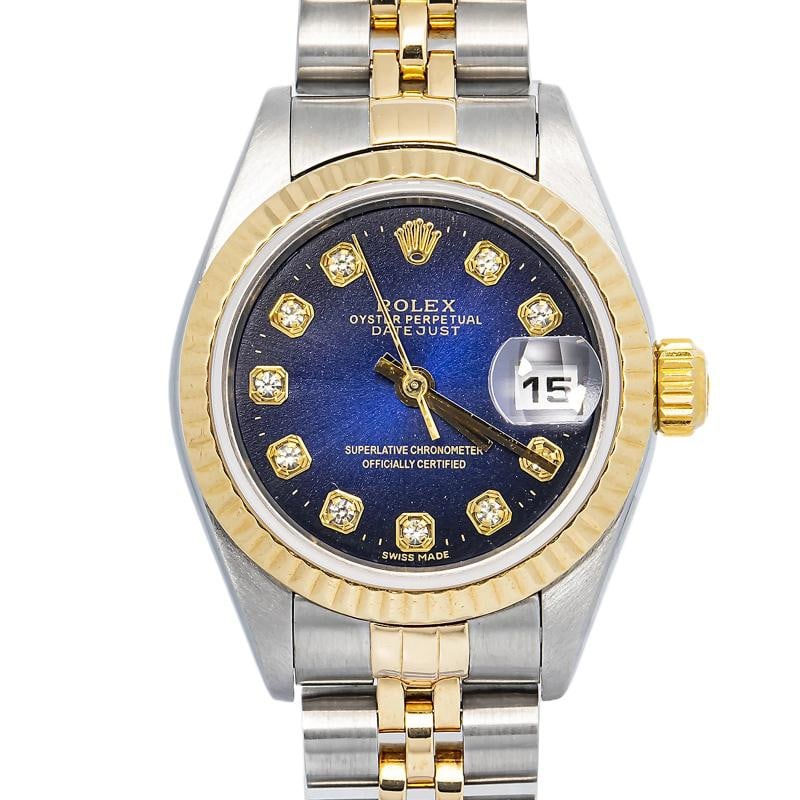 Rolex Lady-Datejust 79173 Jubilee Stainless Steel Blue Index Automatic 26mm - 2