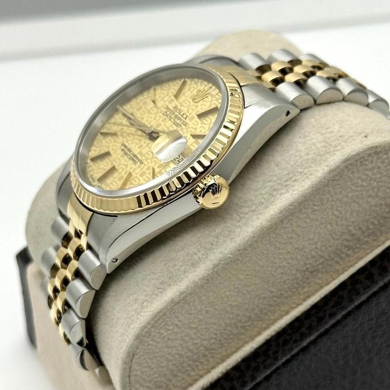 Rolex Datejust 16233 36mm Jubilee Dial 18K Yellow Gold Stainless Steel - 3