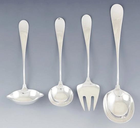 Impressive Anton Michelsen 142pc Sterling Silver Classic Flatware Set Serves 12 - 5