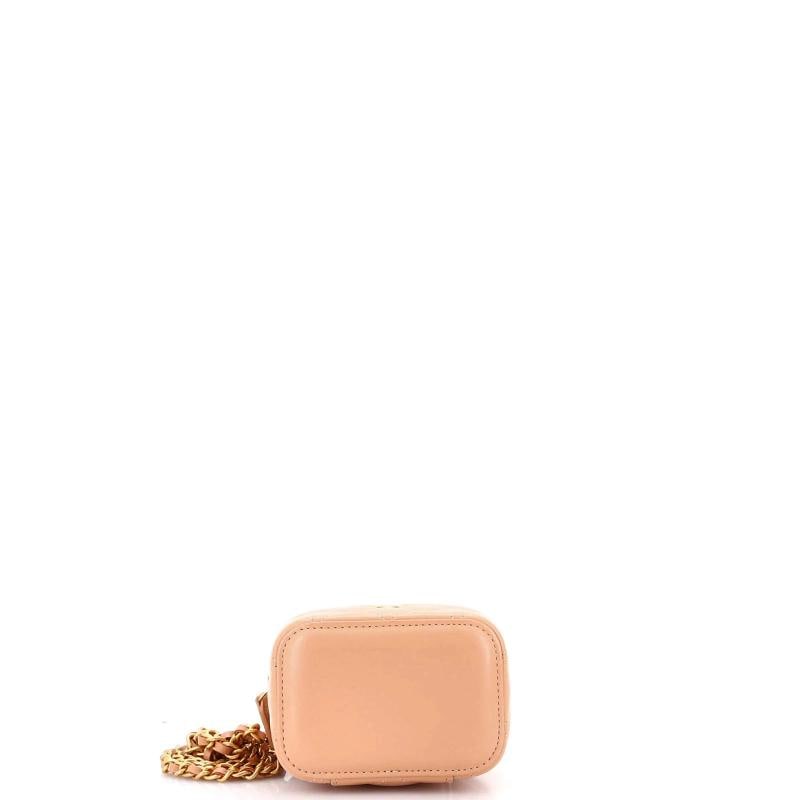 Chanel Classic Top Handle Vanity Case with Chain Quilted Lambskin Mini - 4