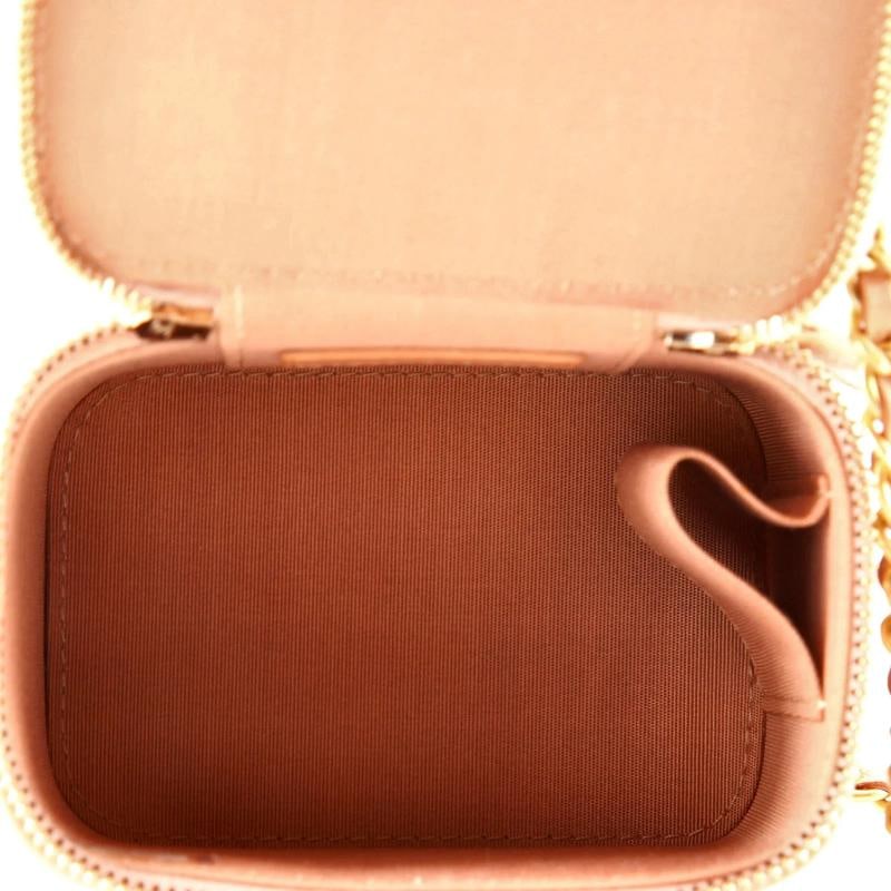 Chanel Classic Top Handle Vanity Case with Chain Quilted Lambskin Mini - 5
