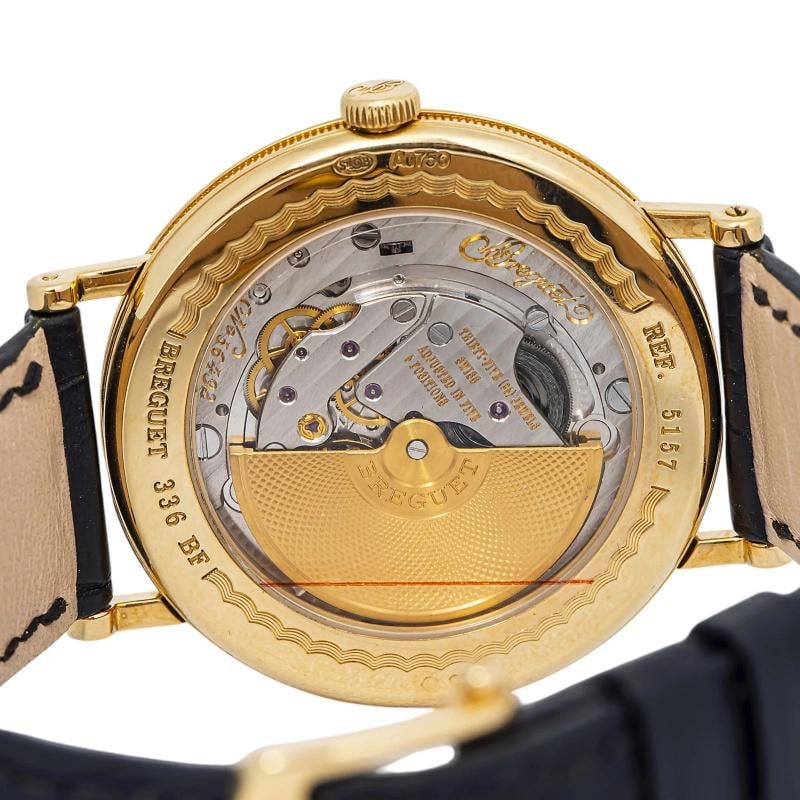 Breguet Classique 5157BA/11/9V6 Leather Strap 18k YG Silver Auto 38mm - 6