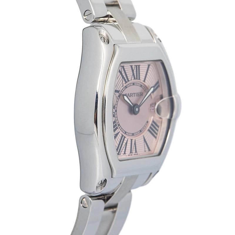 Cartier Roadster W62017V3 Stainless Steel Pink Dial Quartz 32mm x 36mm - 4