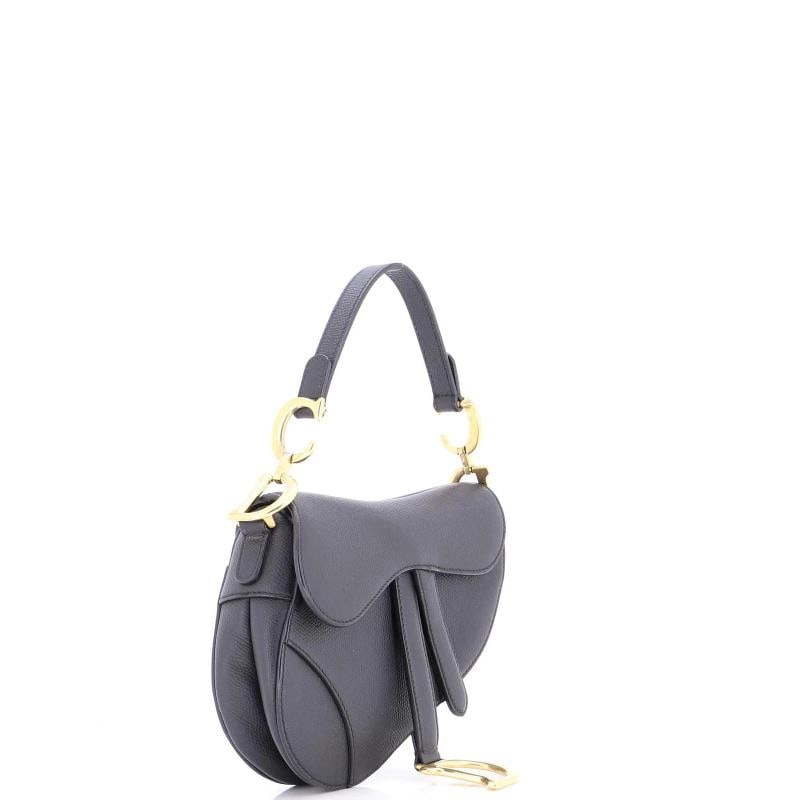 Christian Dior Saddle Handbag Leather Mini - 2
