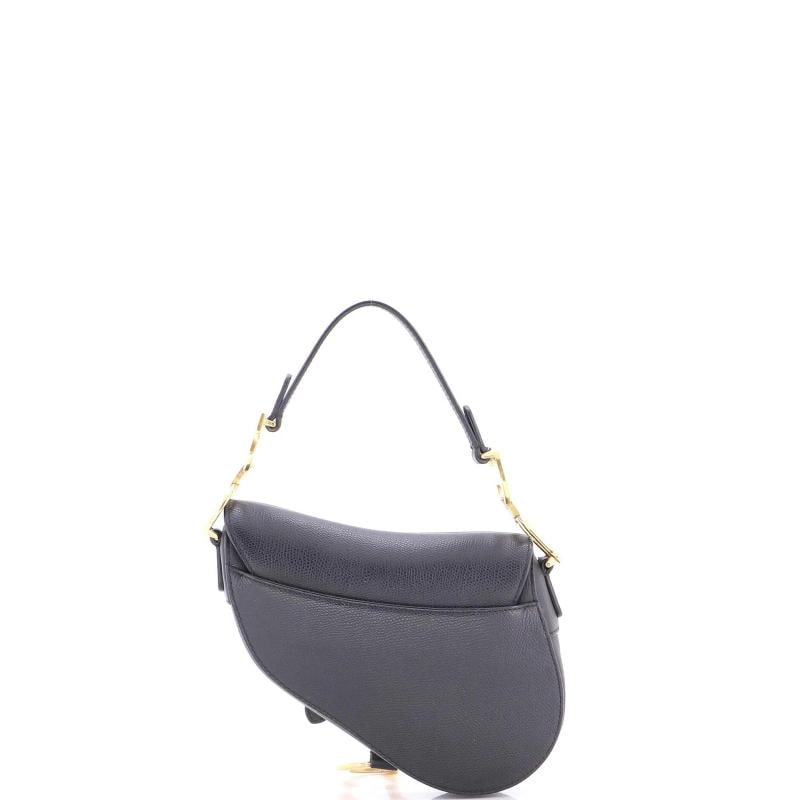 Christian Dior Saddle Handbag Leather Mini - 3