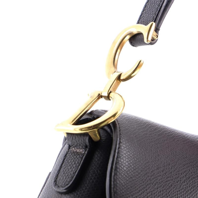 Christian Dior Saddle Handbag Leather Mini - 8