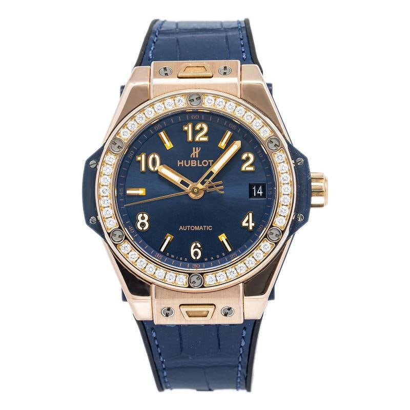 Hublot Big Bang 465.OX.7180.LR.1204 Bracelet RG Blue Arabic Auto 40mm (1 of 6)