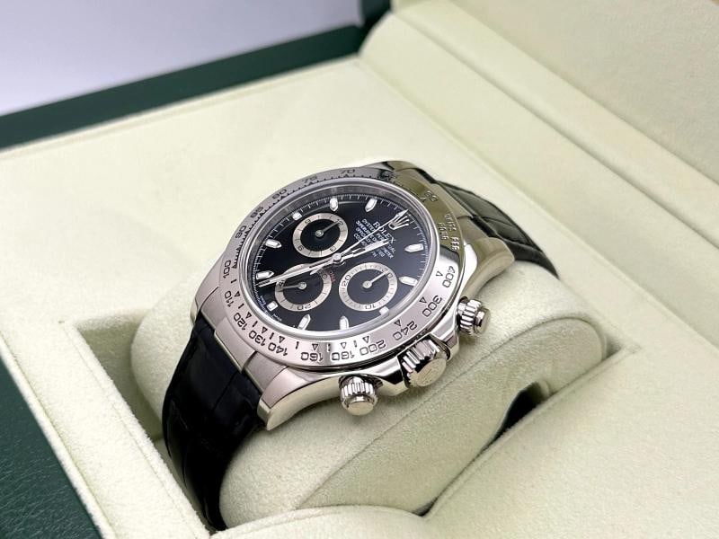 Rolex Daytona Cosmograph 116519 40mm 18k White Gold Black Dial Box Paper - 4