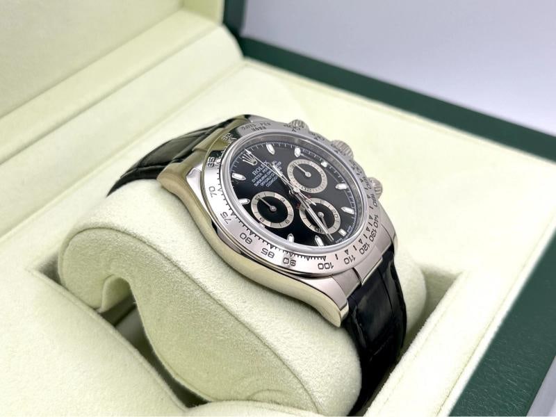 Rolex Daytona Cosmograph 116519 40mm 18k White Gold Black Dial Box Paper - 6