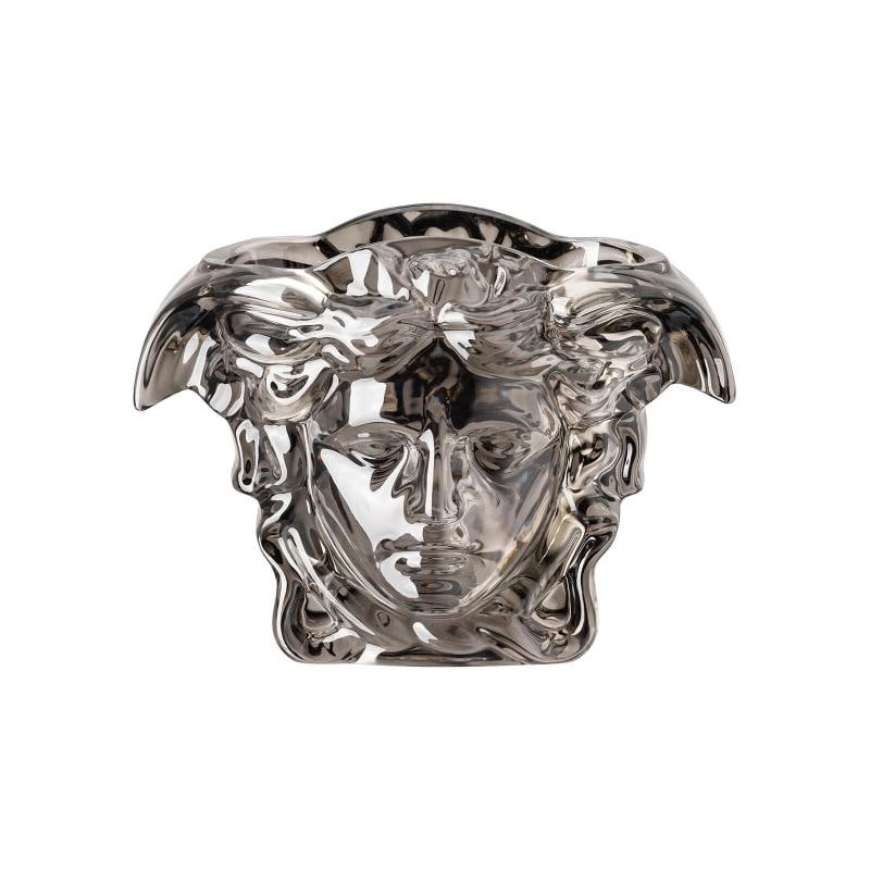 Versace Rosenthal Medusa Grande Vase H. 19 cm (7.48") Black , in Crystal: Condition: New: A brand-new, unused, unopened, undamaged item in its original packaging (where packaging is ... Brand: Versace,Origin: Rosenthal,Type: Art Vase,Color: Clear,Material: Crystal
