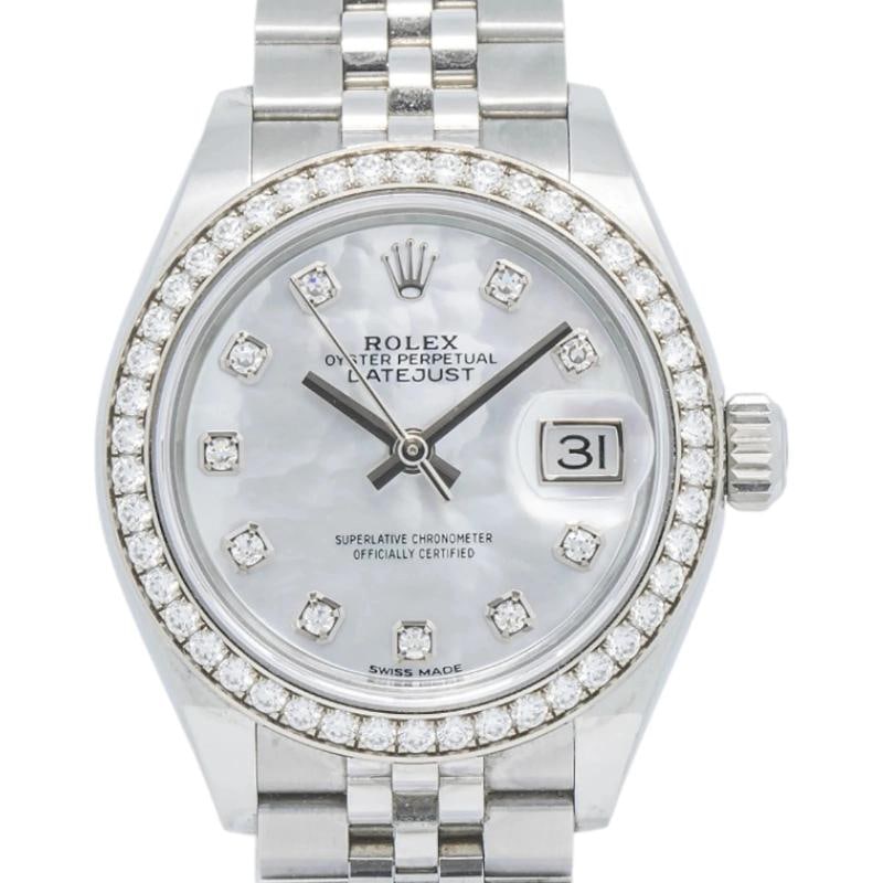 Rolex Datejust 279384RBR-63340 2019 Complete Jubilee WG MOP Index Auto 28mm - 2