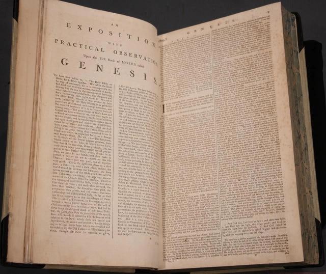 1786 Matthew Henry Exposition on the Old New Testaments Massive Folios 17 Tall - 14