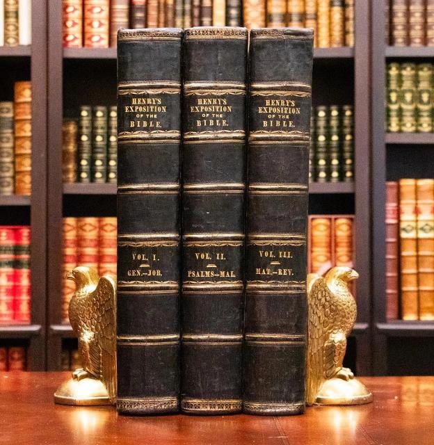 1786 Matthew Henry Exposition on the Old New Testaments Massive Folios 17 Tall (1 of 20)