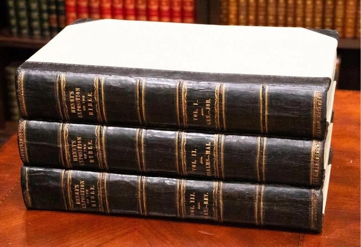 1786 Matthew Henry Exposition on the Old New Testaments Massive Folios 17 Tall - 3