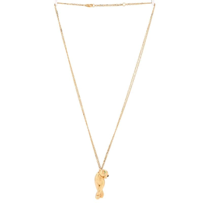 Cartier Panthere de Cartier Pendant Necklace 18K Yellow Gold with Tsavorite - 2