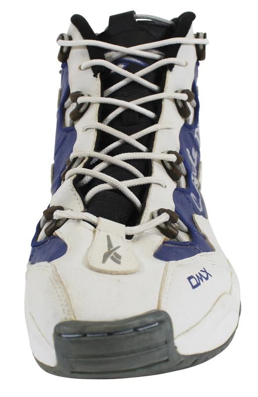 Clyde Drexler Signed 1997-98 Final Season Game Used Reebok DMX Size 15 Shoes JSA - 4