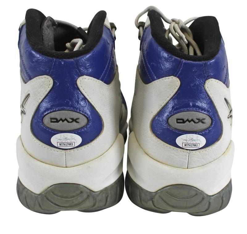 Clyde Drexler Signed 1997-98 Final Season Game Used Reebok DMX Size 15 Shoes JSA - 9